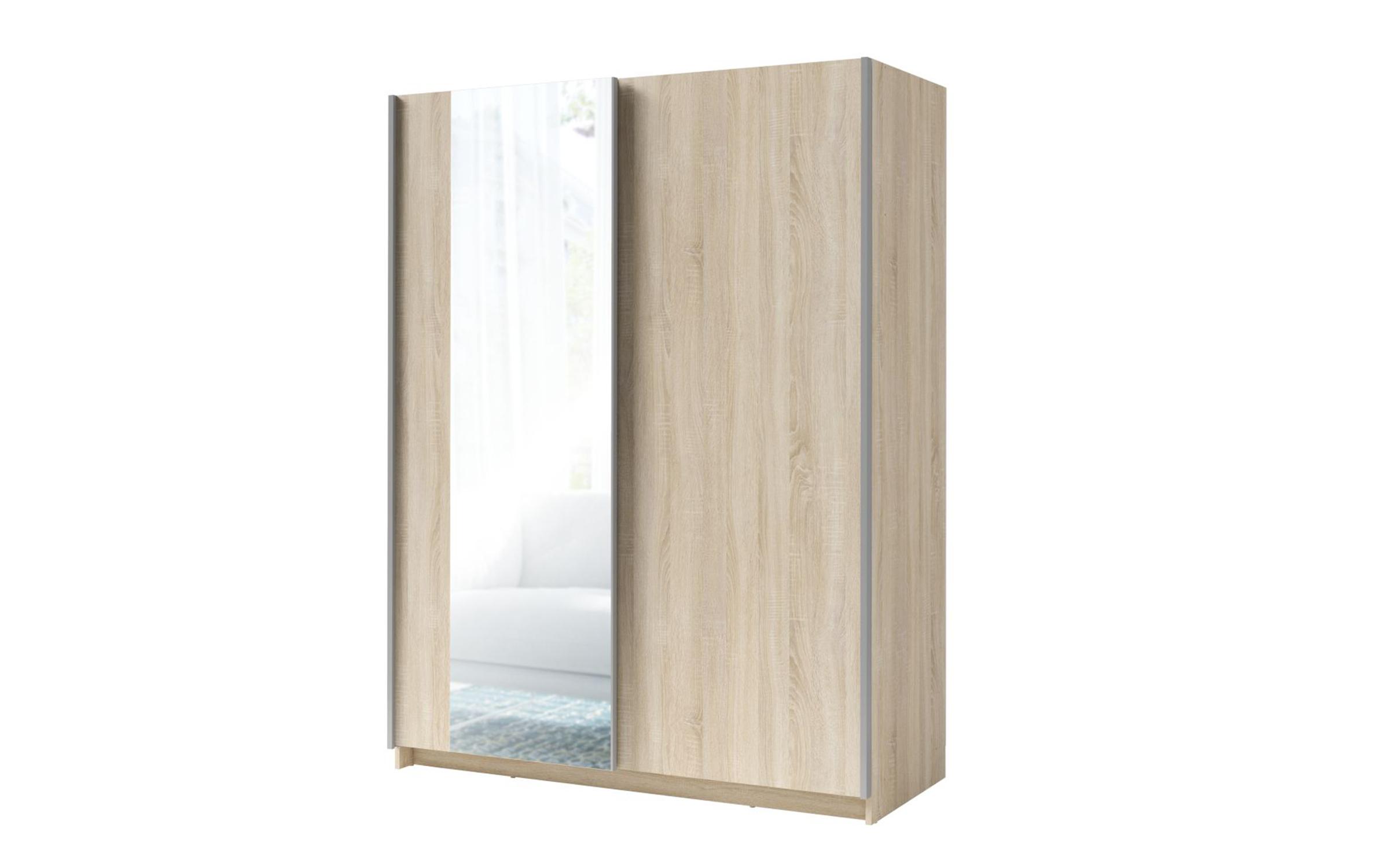 Dulap cu usi glisante Ties 150 II, stejar sonoma  2